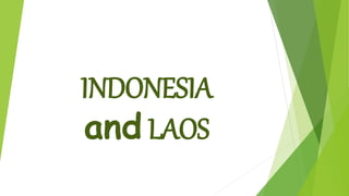 INDONESIA
and LAOS
 