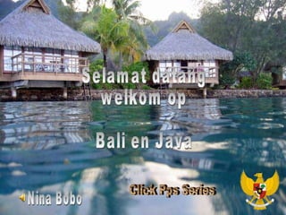 Selamat datang welkom op Bali en Java Nina Bobo Click Pps Series 