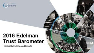 Global & Indonesia Results
2016 Edelman
Trust Barometer
 