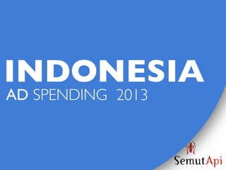 INDONESIA
AD SPENDING 2013
 