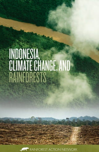 RAINFOREST ACTION NETWORK
INDONESIA,
CLIMATECHANGE,AND
RAINFORESTS
 