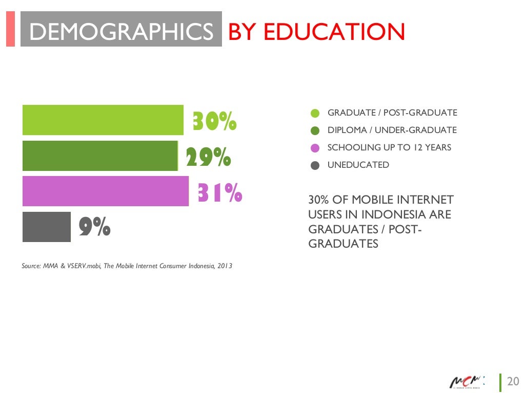 DEMOGRAPHICS BY EDUCATION 30 29