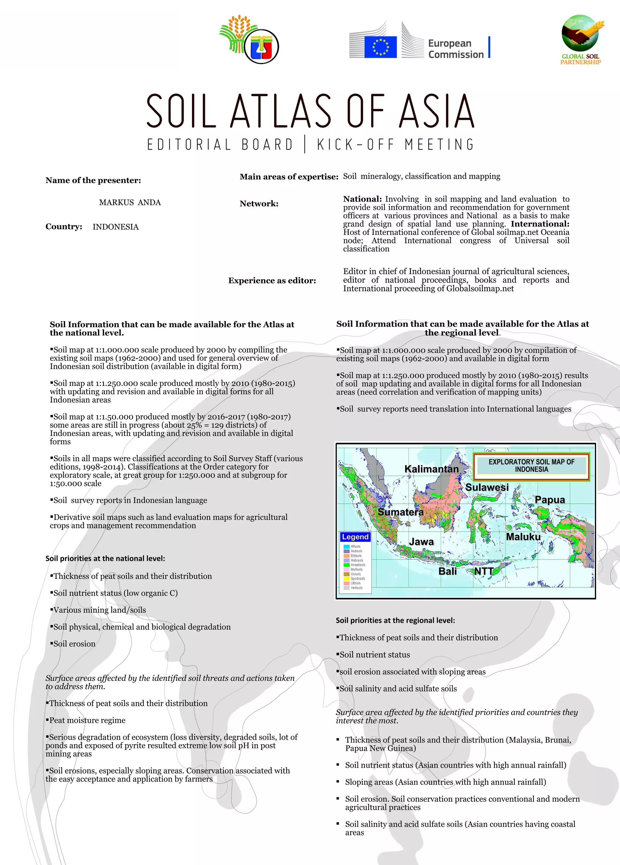 Soil Atlas of Asia: Indonesia | PPT