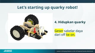 Interactive STEM Learning with AI-Powered Quarky Robot and PictoBlox | PPTX