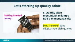 Interactive STEM Learning with AI-Powered Quarky Robot and PictoBlox | PPTX