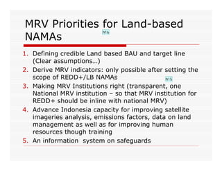Indonesia NAMAs concept: Land-based Sector