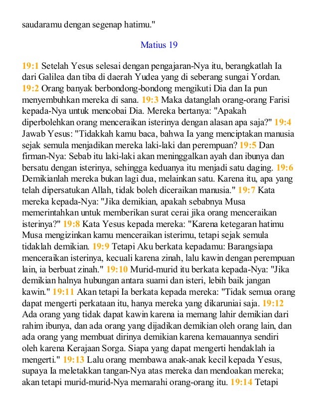 Indonesian bible new testament