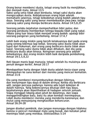 Indonesian Honesty Tract Pdf