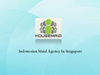Indonesian Maid Agency In Singapore
 