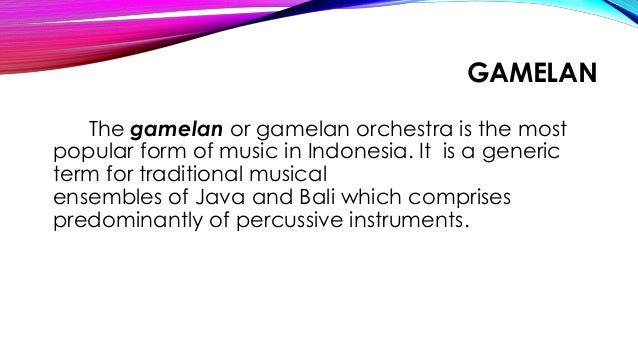 Grade 8 Music Indonesian Music