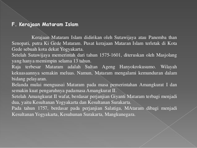 Indonesia pada masa kerajaan islam