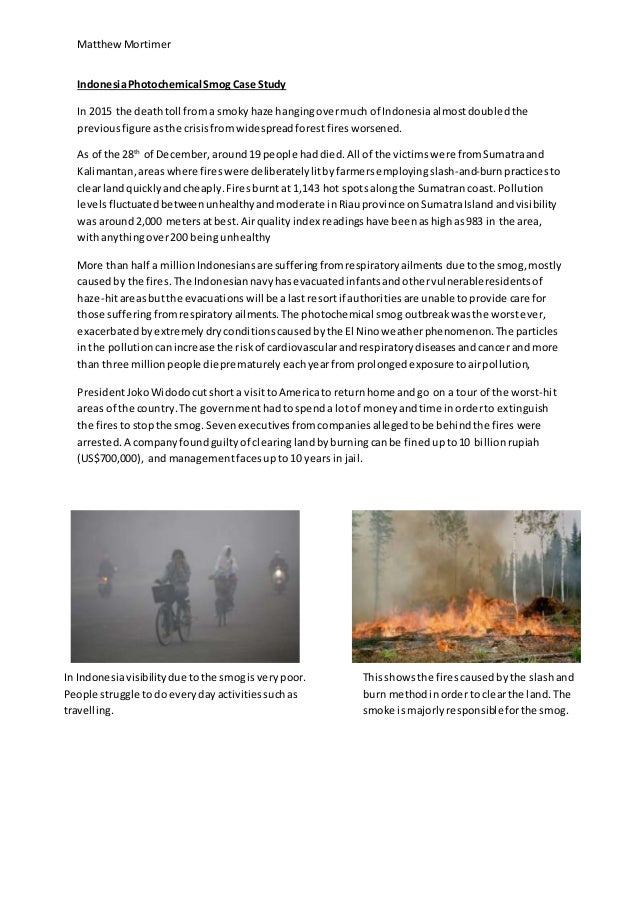 Smog case study picture