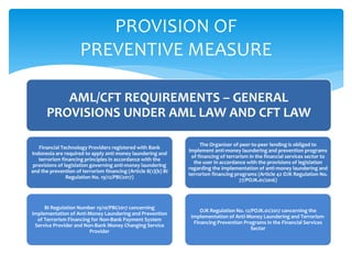 Indonesia's Measures to prevent FinTech from abusing ML and TF | PPT