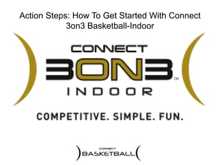 Action Steps: How To Get Started With Connect 3on3 Basketball-Indoor 