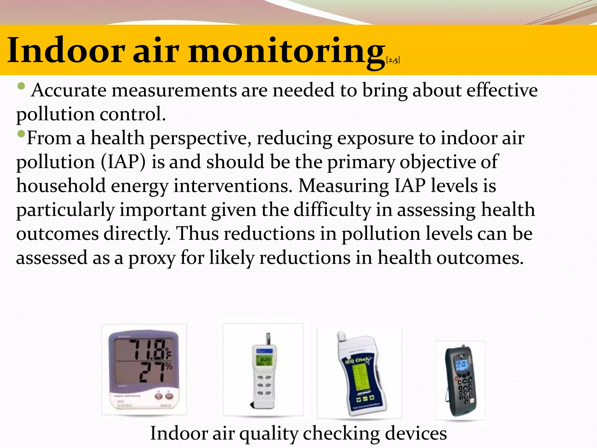 Indoor air pollution & its monitoring | PPT