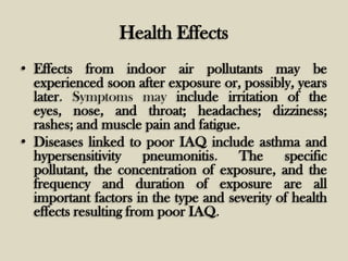 Indoor Air Quality | PPTX