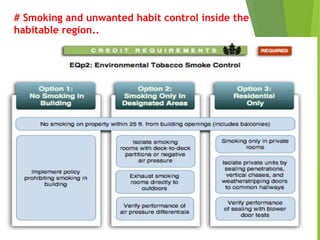 # Smoking and unwanted habit control inside the
habitable region..
 