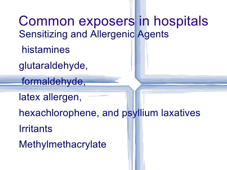 Indoor air quality in hospitals