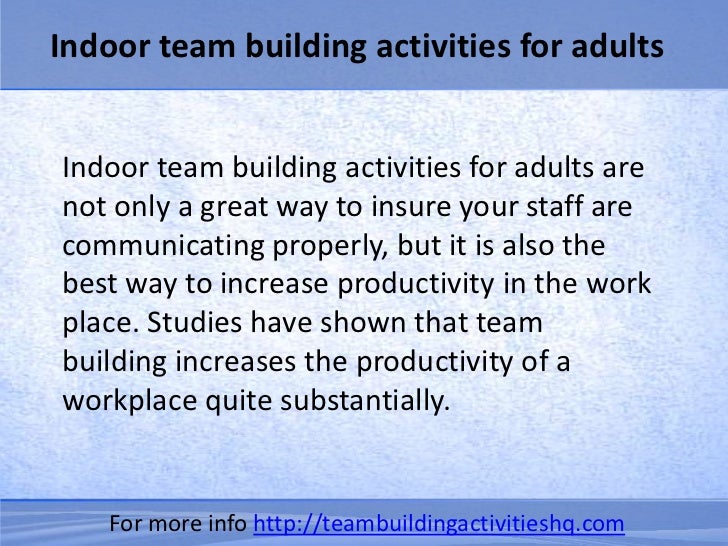 Indoor Activities Adults 4