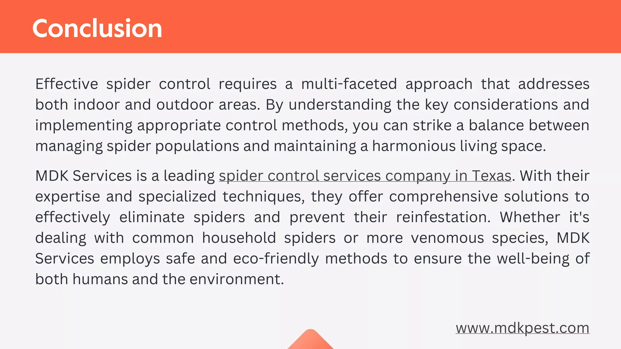 Indoor vs Outdoor Spider Control | PPTX