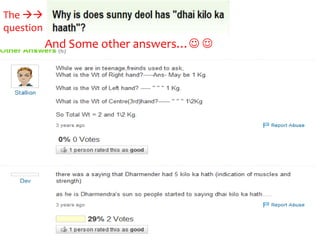 The 
question
           And Some other answers… 
 