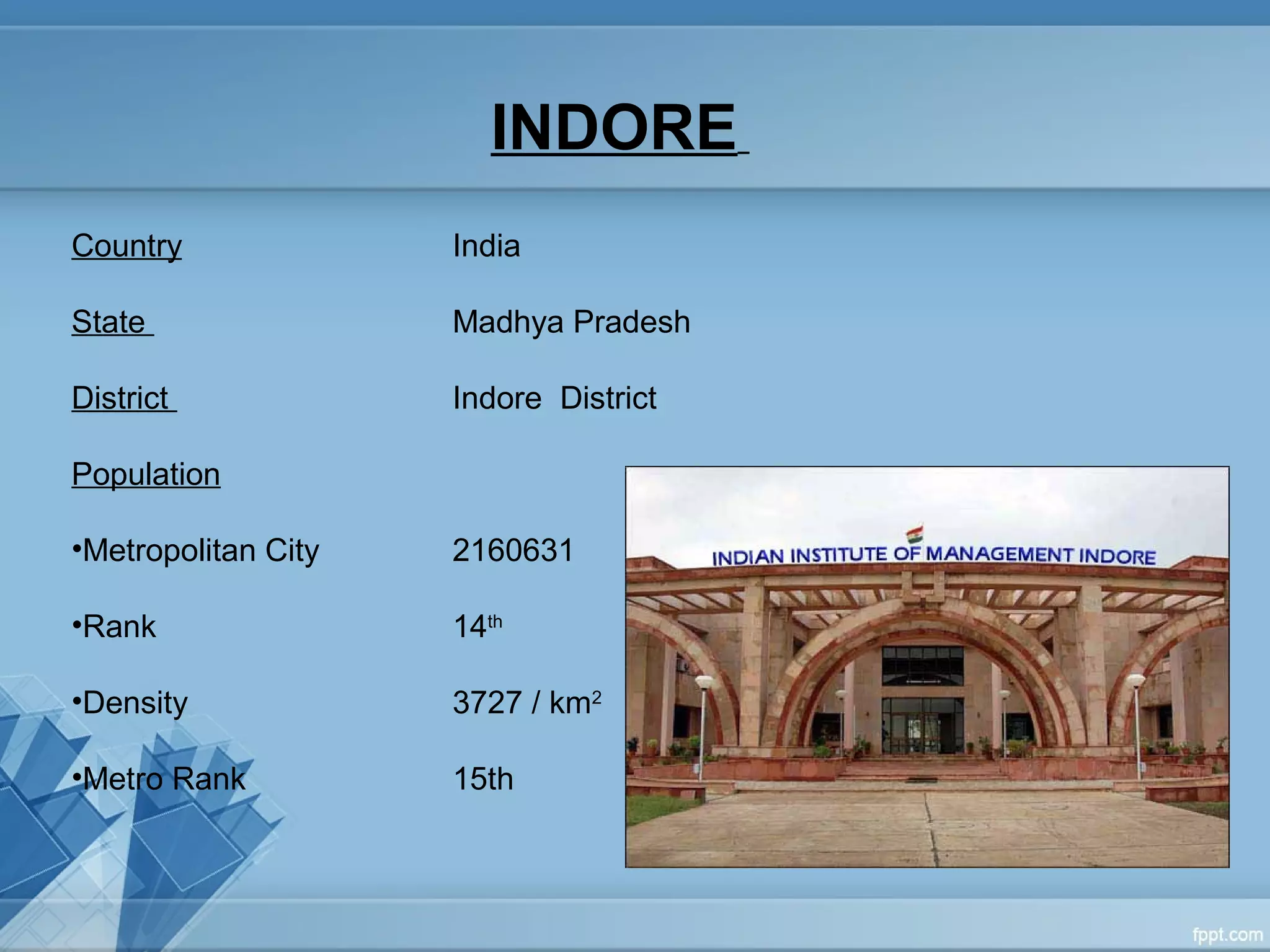 INDORE | PPT
