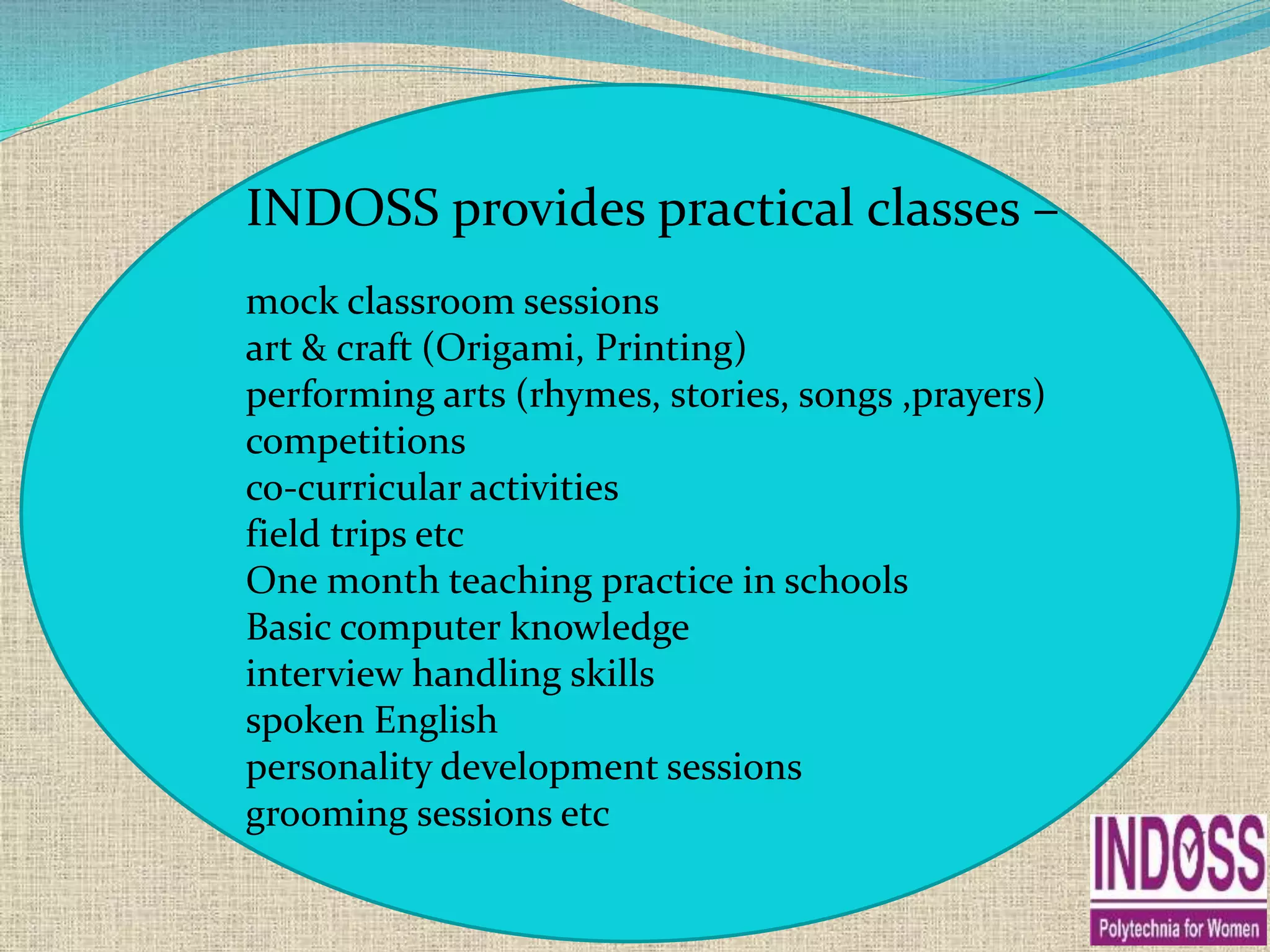 IPW Delhi NTT PTT NPTT B ED Courses PPT