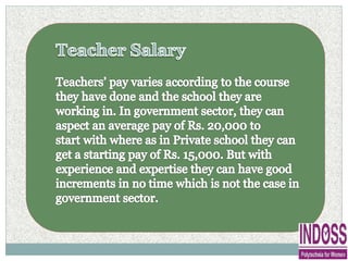 IPW Delhi NTT PTT NPTT B ED Courses PPT