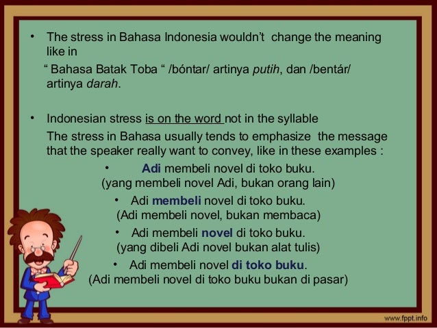 The Difference Between Indonesian And English Stress