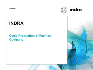 Fashion




INDRA

Cycle Production of Fashion
Company
 