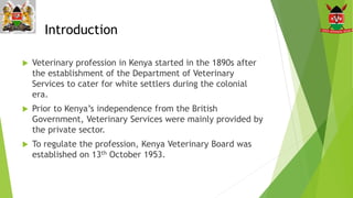 Private sector participation in animal health services: Requirements and expectations