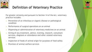 Private sector participation in animal health services: Requirements and expectations