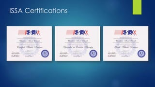 ISSA Certifications
 