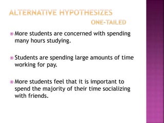  More students are concerned with spending
many hours studying.
 Students are spending large amounts of time
working for pay.
 More students feel that it is important to
spend the majority of their time socializing
with friends.
 