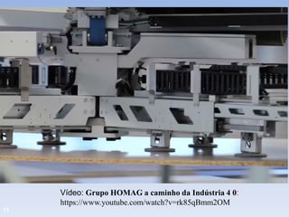 11
Vídeo: Grupo HOMAG a caminho da Indústria 4 0:
https://www.youtube.com/watch?v=rk85qBmm2OM
 