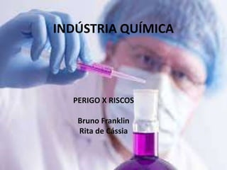 INDÚSTRIA QUÍMICA

PERIGO X RISCOS
Bruno Franklin
Rita de Cássia

 