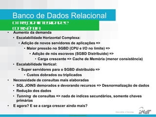 Nokia Internal Use Only
Nokia Institute of Technology
Banco de Dados Relacional
Opreçodaintegridadee
consistência
 