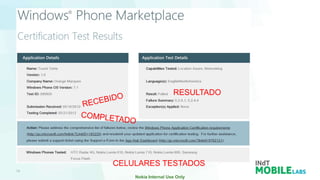 RESULTADO




CELULARES TESTADOS
 
