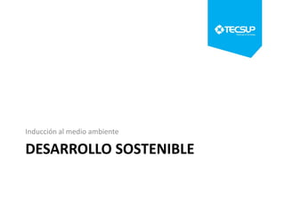 Inducción al medio ambiente

DESARROLLO SOSTENIBLE

 