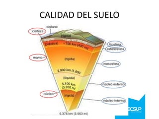 CALIDAD DEL SUELO

 