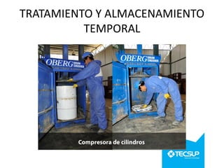 TRATAMIENTO Y ALMACENAMIENTO
TEMPORAL

 