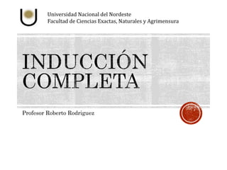 Universidad Nacional del Nordeste 
Facultad de Ciencias Exactas, Naturales y Agrimensura 
Profesor Roberto Rodriguez 
 