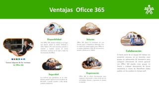 Ventajas Oficce 365
 