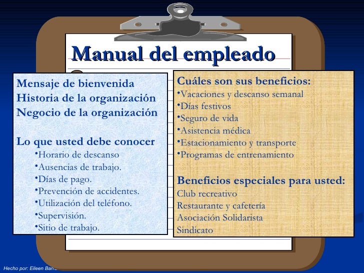 Ejemplo De Un Manual De Induccion De Un Restaurante