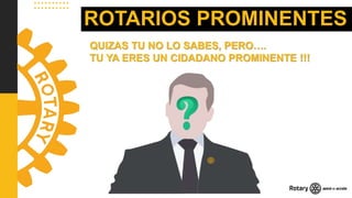 SOCIO NUEVO DE ROTARY