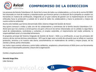 Induccion avicol 2020 | PPTX