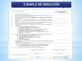 EJEMPLO DE INDUCCIÓN
 