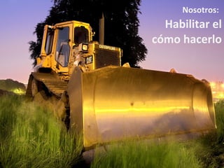 Nosotros:   Habilitar el cómo hacerlo 