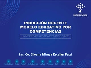 INDUCCIÓN DOCENTE
MODELO EDUCATIVO POR
COMPETENCIAS
 