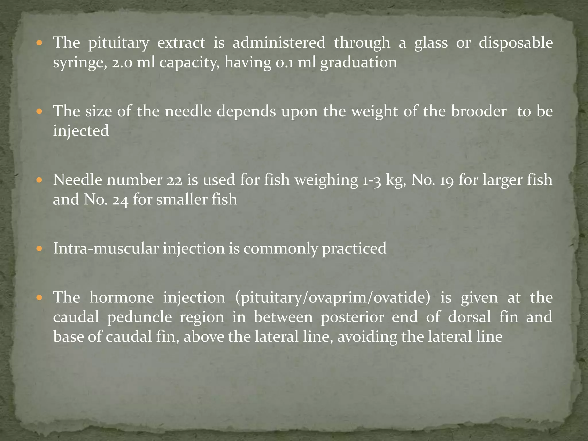 Inject Fish Induced breeding of indian major carps | PPTX
